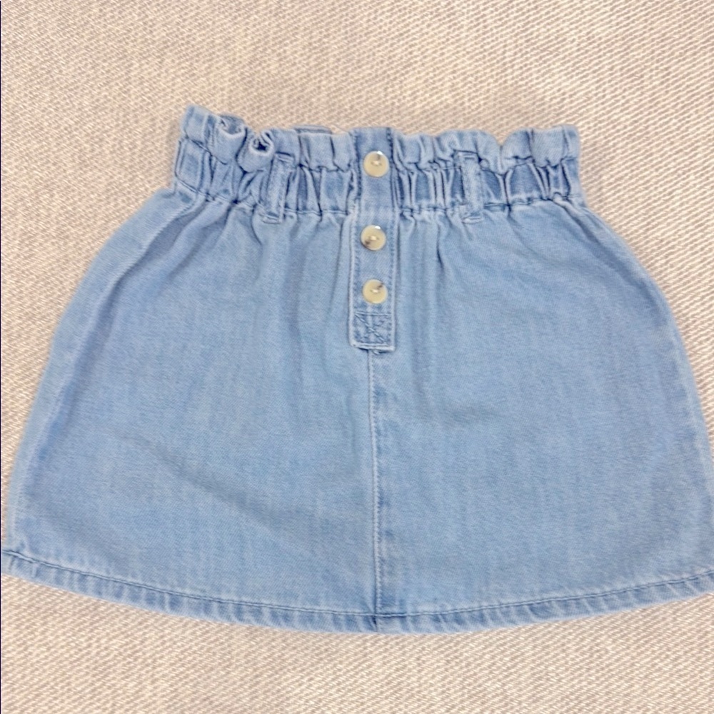 Zara Light Blue Denim Skirt